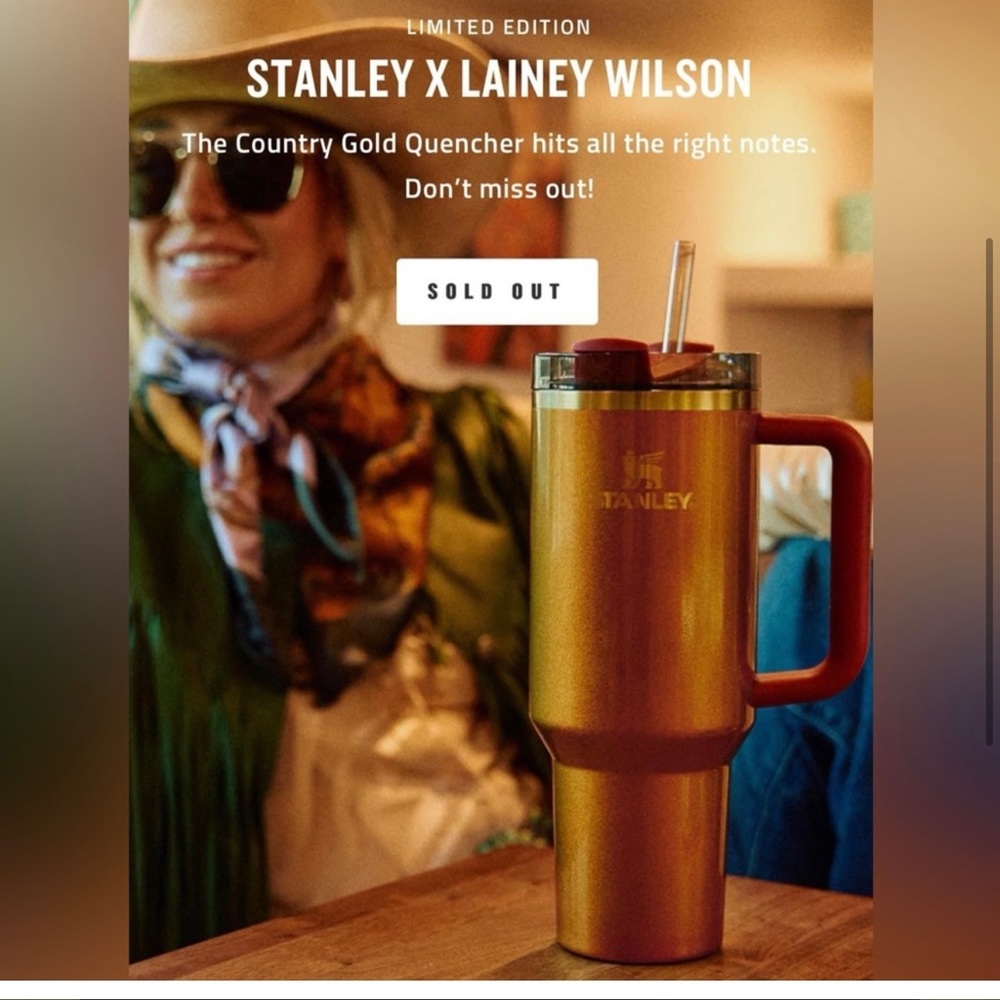 Stanley X Lainey Wilson Special Limited Edition Country Gold Cup